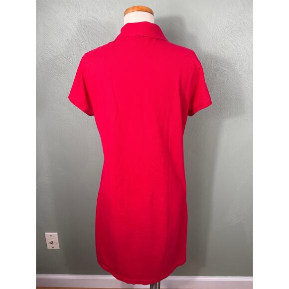Vineyard Vines Undercollar Polo Dress Women's Size Medium Lighthouse Red Casual - Picture 2 of 10